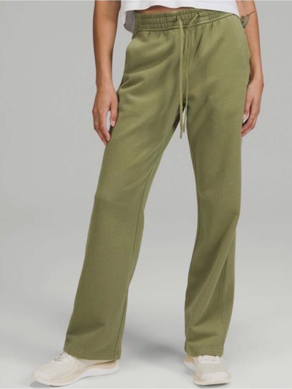 lululemon athletica Olive Wide-Leg Drawstring Joggers